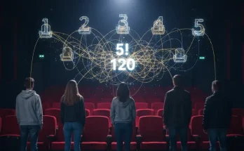 5 arkadaş bir sinemadaki 5 koltuğa kaç farklı şekilde oturabilir